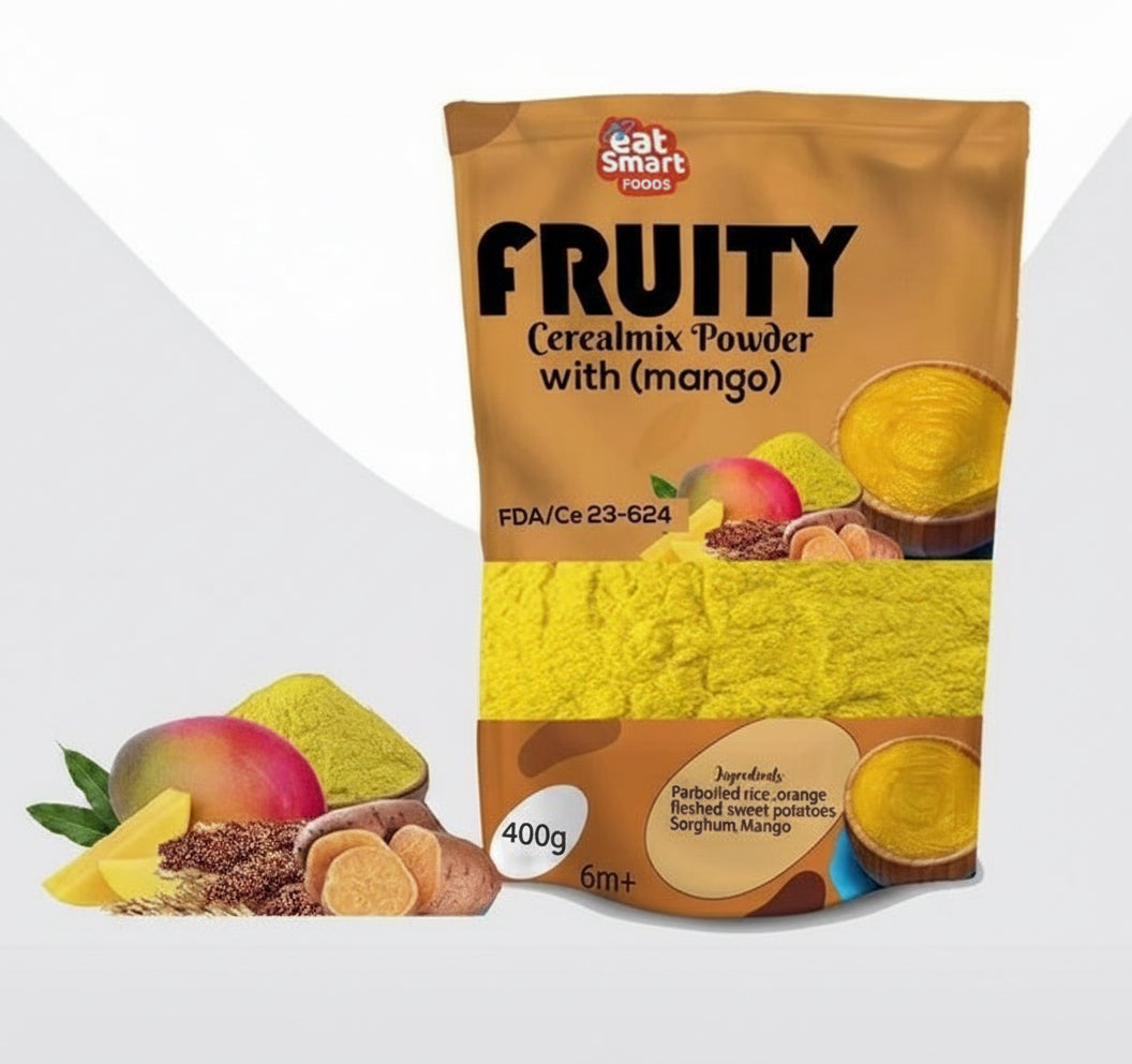 Eat smart Fruity cerealmix Mango (400g)Single packaging - available at Beks Ghana