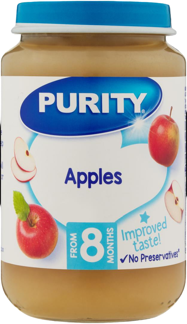Purity Medium Apple Flavour (200mlx6) pack packaging - available at Beks Ghana