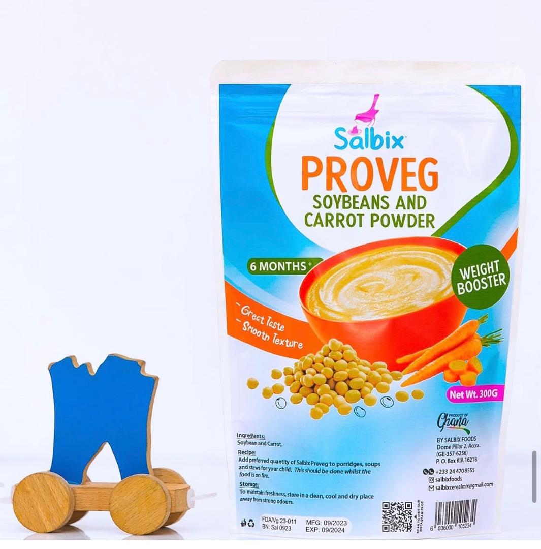 Salbix proveg ( soyabeans and Carrot powder) 300g Single packaging - available at Beks Ghana