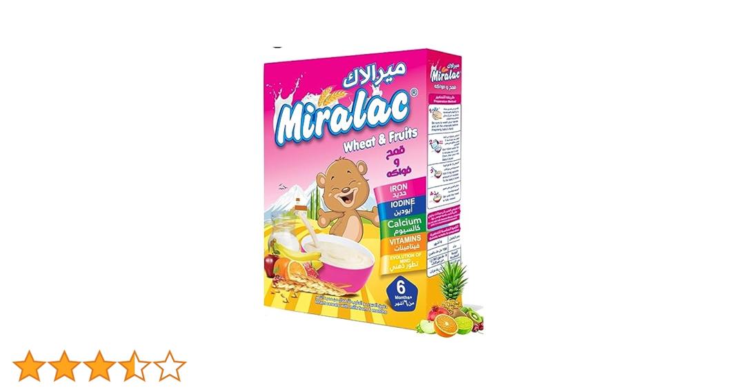 Miralac Wheat, Milk and 5 Fruits 200g Single packaging - available at Beks Ghana