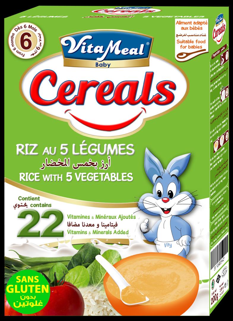 Vitameal Rice with 5 vegetables cereal Single packaging - available at Beks Ghana
