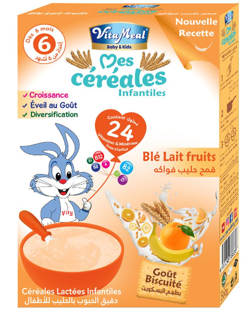 Vitameal Wheat milk Fruits cereal 200g Single packaging - available at Beks Ghana