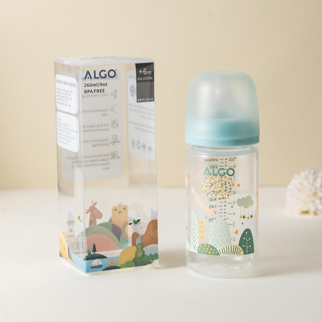Algo silicon feeding bottle 280 ml – accessory item for kids