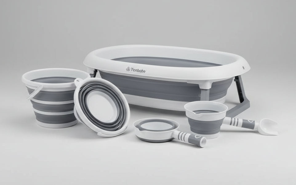 baby baby foldable tub set 4 in 1 bucket – accessory item for kids