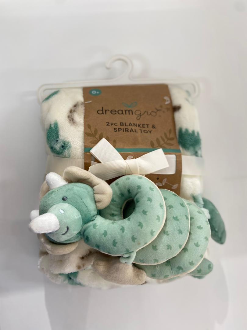 Dream gro 2 packs blanket and spiral toy – accessory item for kids