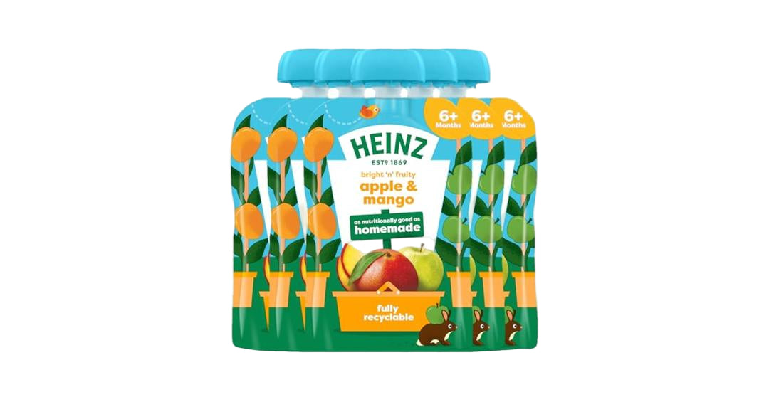 Heinz pouch Apple Pear Banana (6×100g) Pack