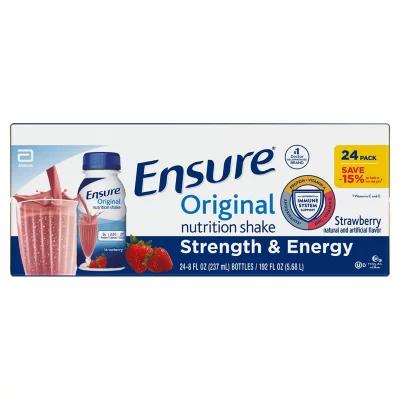Ensure Strawberry box (237ml X 30) Box packaging - available at Beks Ghana
