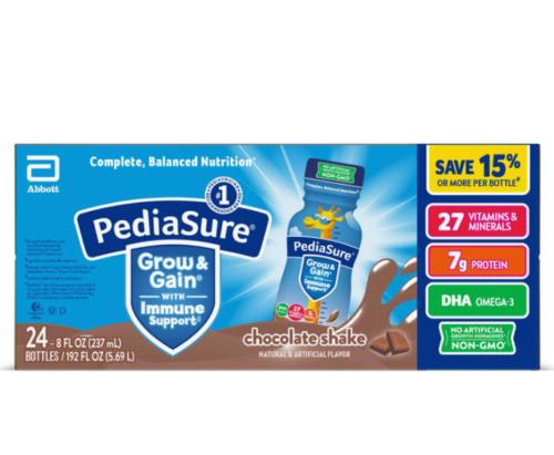 Pediasure Chocolate box (237ml X 24) packaging - available at Beks Ghana