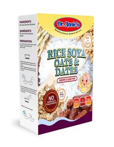 Dr Annie’s Rice Soya Oats & Dates 400g Single packaging - available at Beks Ghana