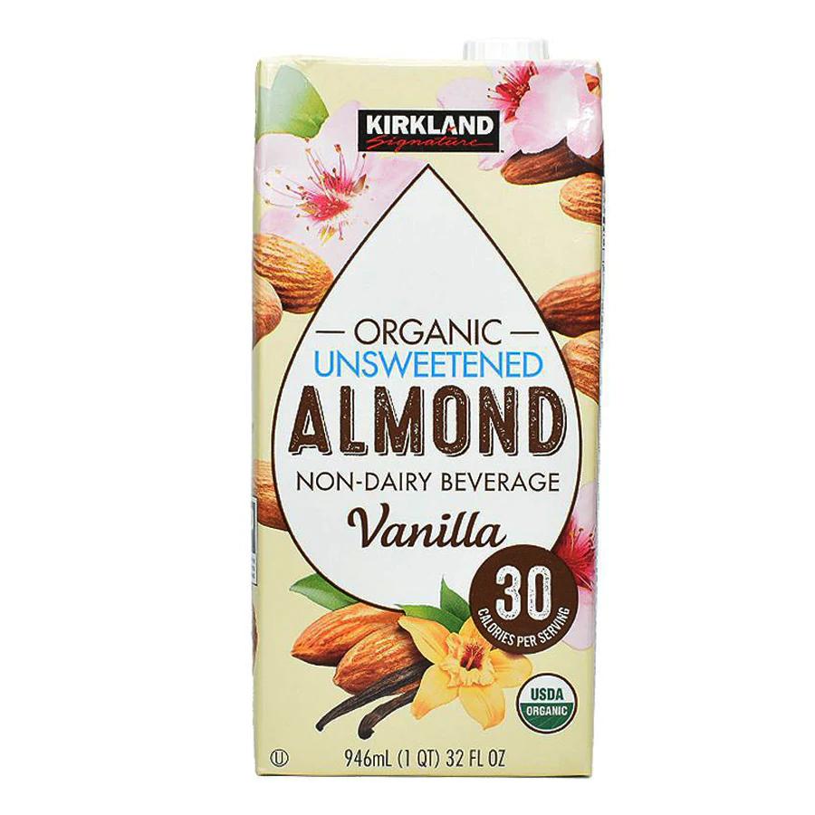 Kirkland organic unsweetened vanilla 946ml product photo – Buy online at Beks Ghana