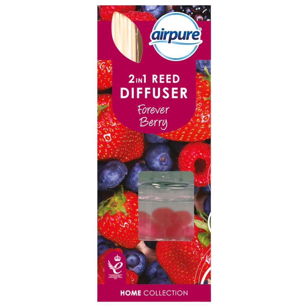 Air pure 2 in 1 reed diffuser forever berry – hygiene and toiletries product image
