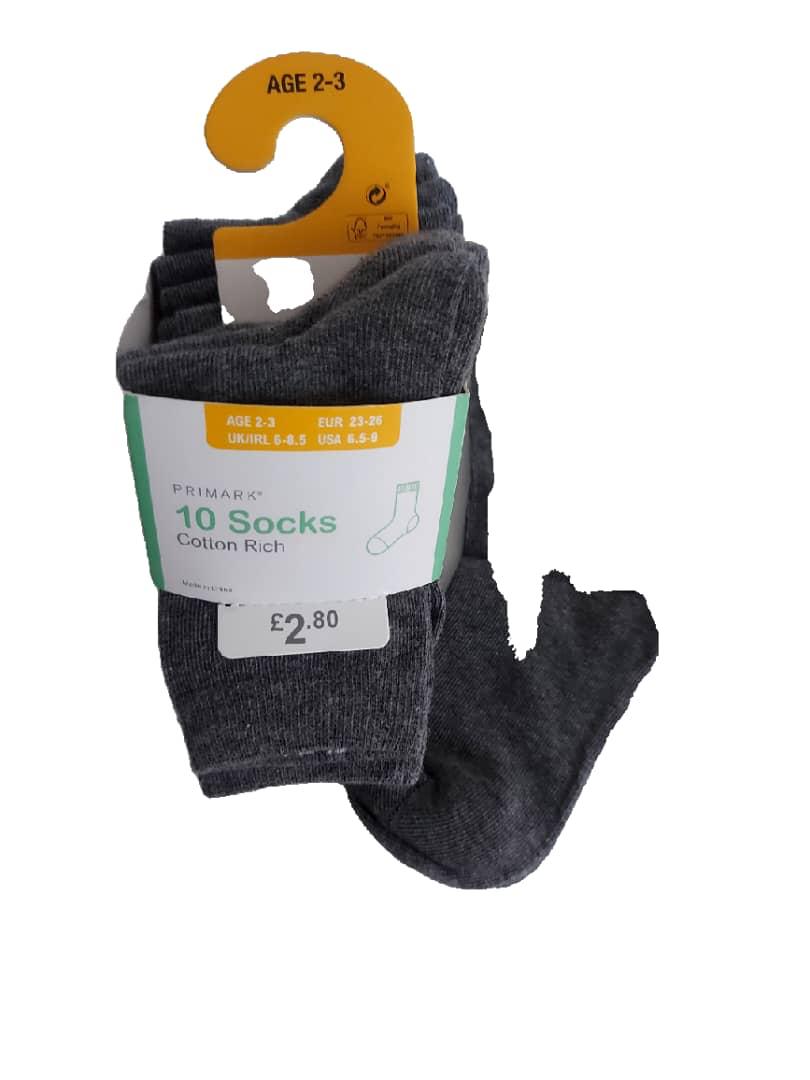 Primark 10 socks 2-3 yrs – accessory item for kids