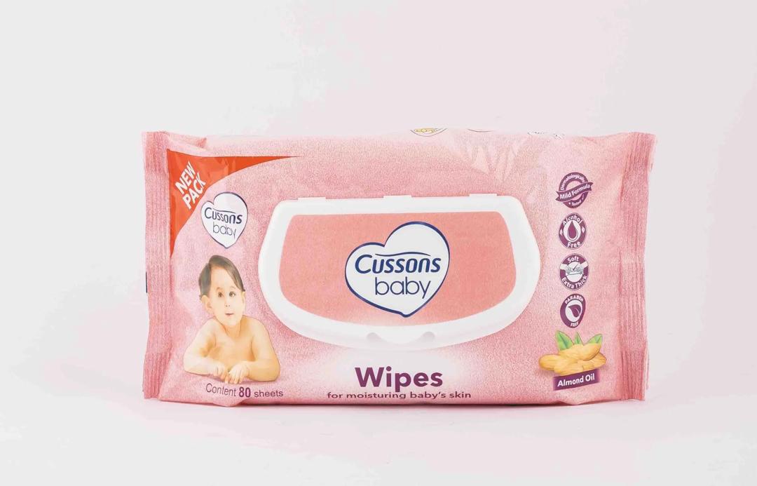 Cussons Baby Wipes 80pcs – diaper product photo at Beks Ghana