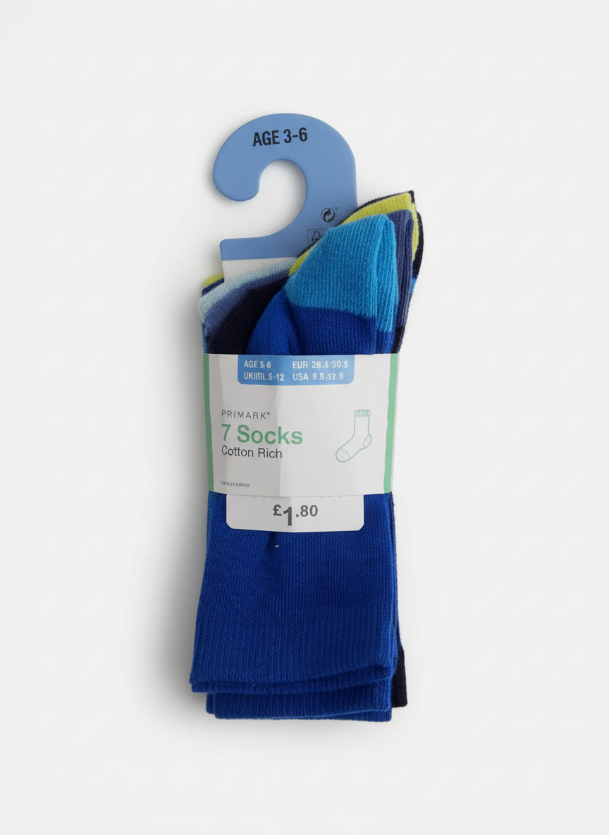 Primark 7 Socks 3-6 yrs – accessory item for kids