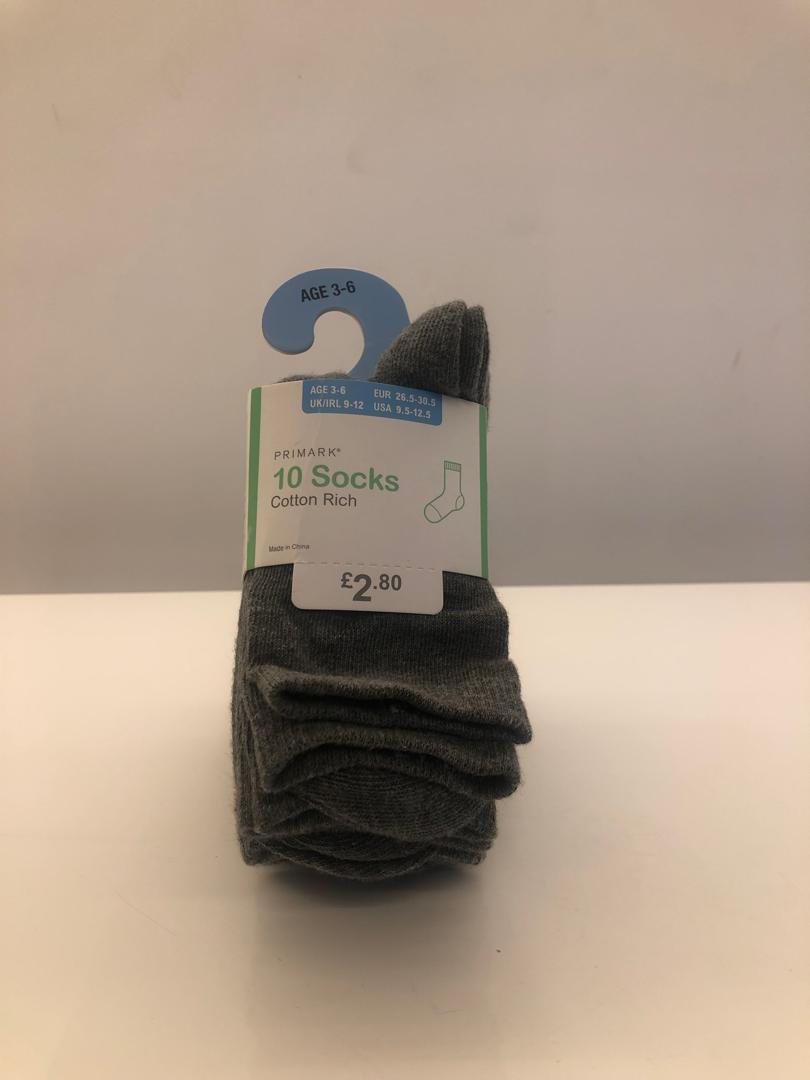 Primark 10 socks 3-6 yrs – accessory item for kids