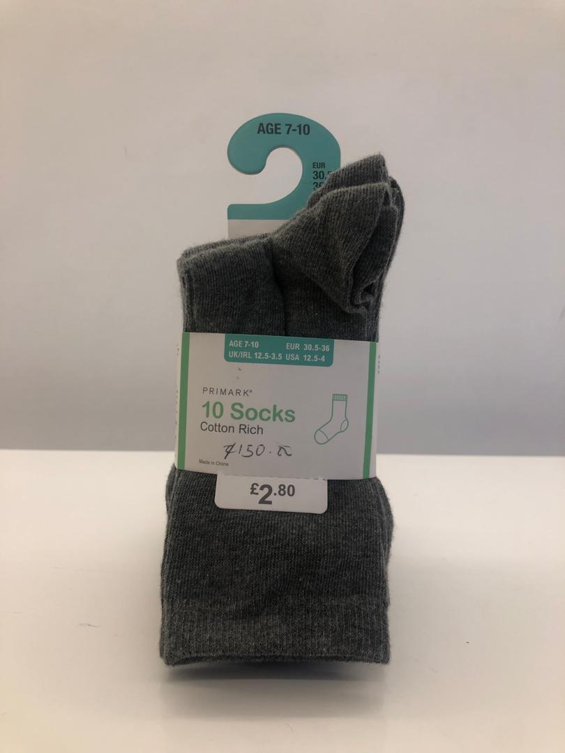 Primark 10 socks 7-10 yrs – accessory item for kids