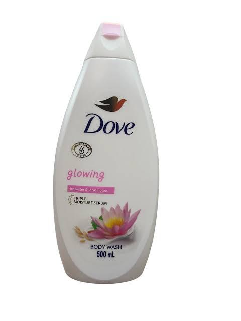 Dove glowing rice water & lotus flower 750ml – product photo from Beks Ghana