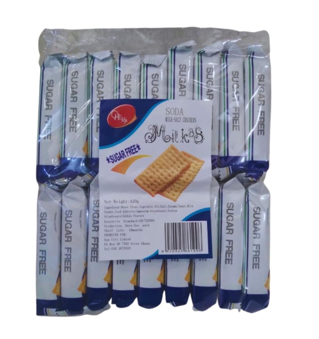 Soda Milk -Salt Crackers 420g – product photo from Beks Ghana