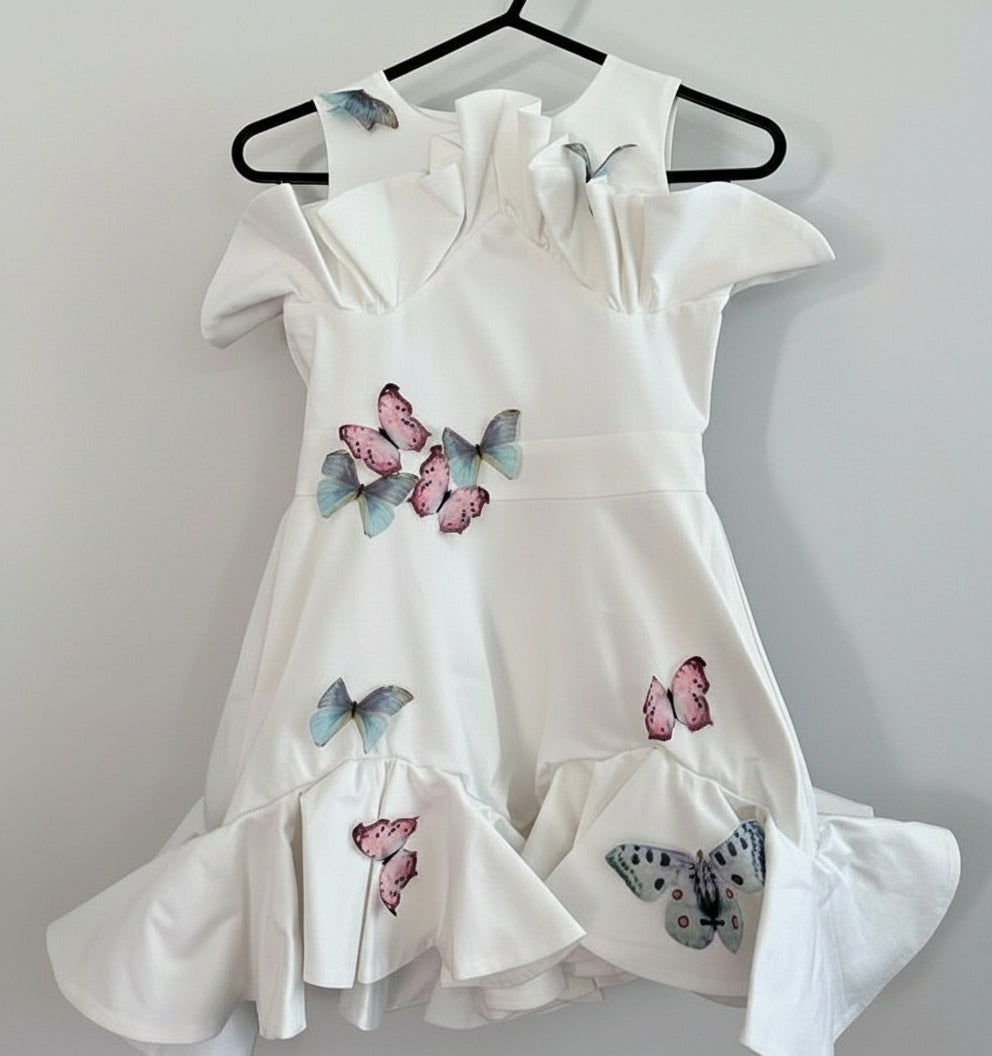 Nikolia girls dress (butterfly) 4-6 years