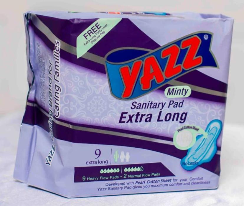 Yazz Sanitary Pad (Extra Long) Purple 9 extra Long Single product photo – Buy online at Beks Ghana