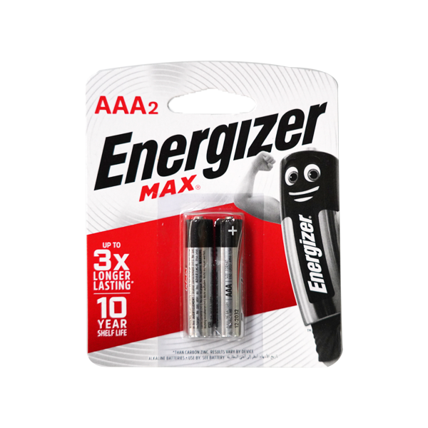 ENERGIZER MAX BATTERY AAA2 BP2