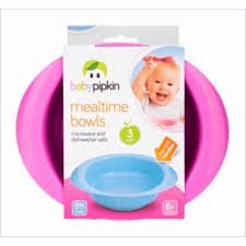 Baby Pipkin Mealtime Bowls 3pack 6m+ - Beks Ghana
