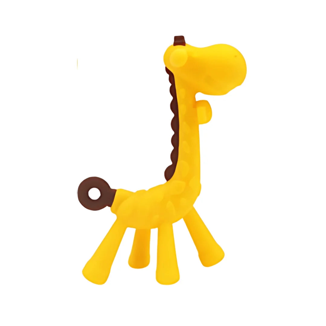 Giraffe silicone teether