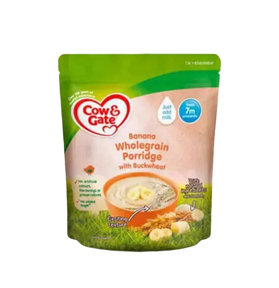Cow & Gate Banana Wholegrain Porridge with Bucketwheat 7m+ 200g