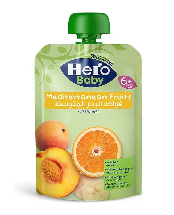 Hero Baby Mediterranean Fruits Puree 100g 6m+