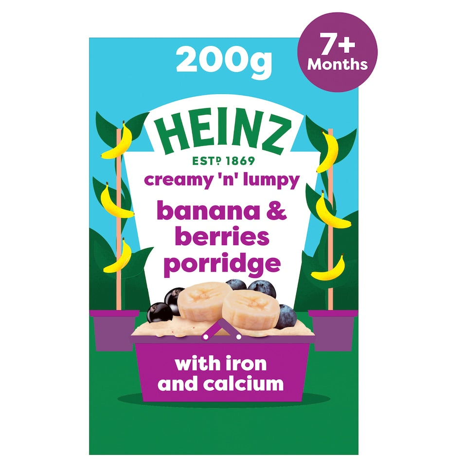 Heinz Banana & Berries Porridge 7m+ 200g