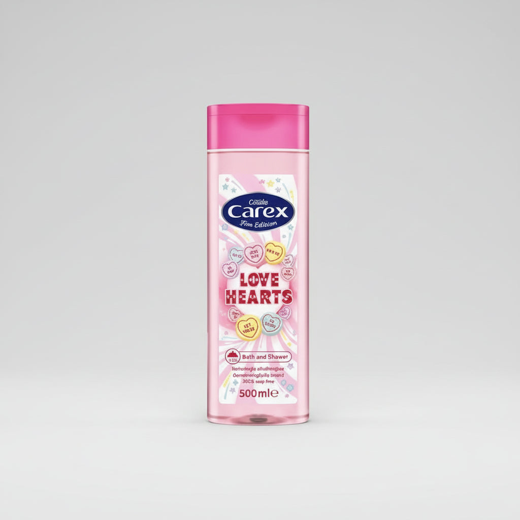 Carex Love Hearts Bath and Shower 500ml