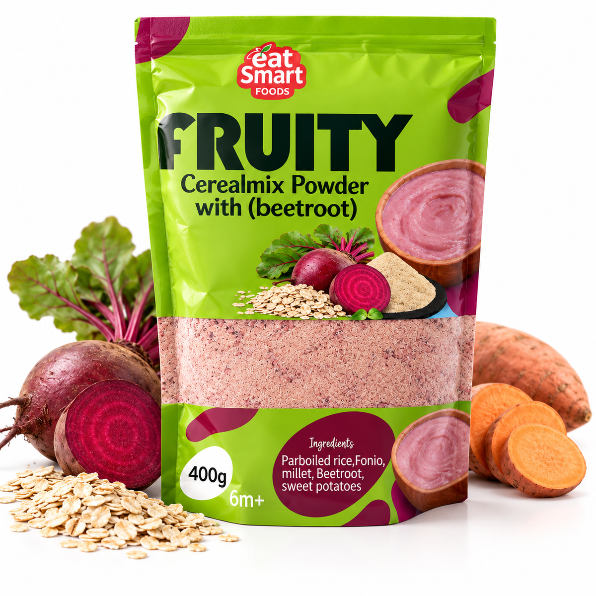 Eat Smart Fruity Cerealmix Powder with Beetroot 400g - Beks Ghana