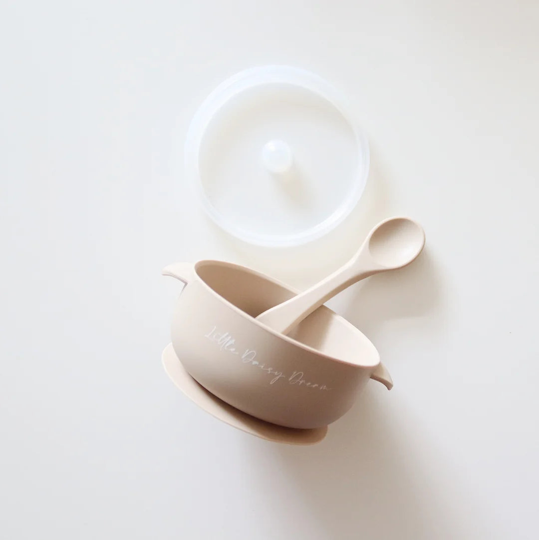 Baby Silicone Bowl with Spoon & Lid