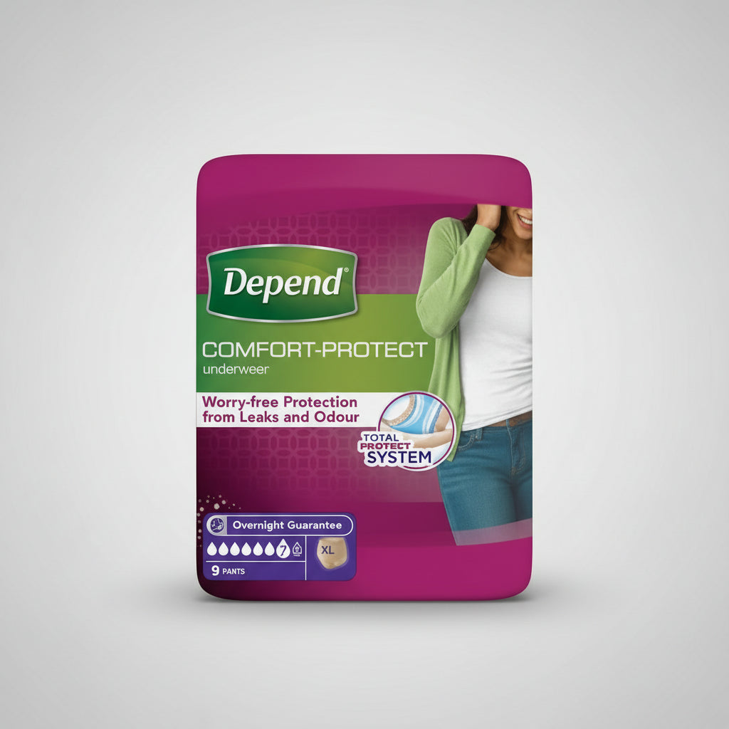 Depend Comfort -Protect Underwear L 9 pants