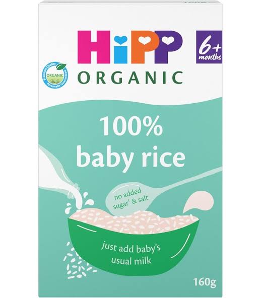 Hipp Organic Baby Rice 160g 6m+