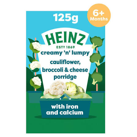 Heinz Cauliflower ,Broccoli & Cheese Porridge 125g 6m+