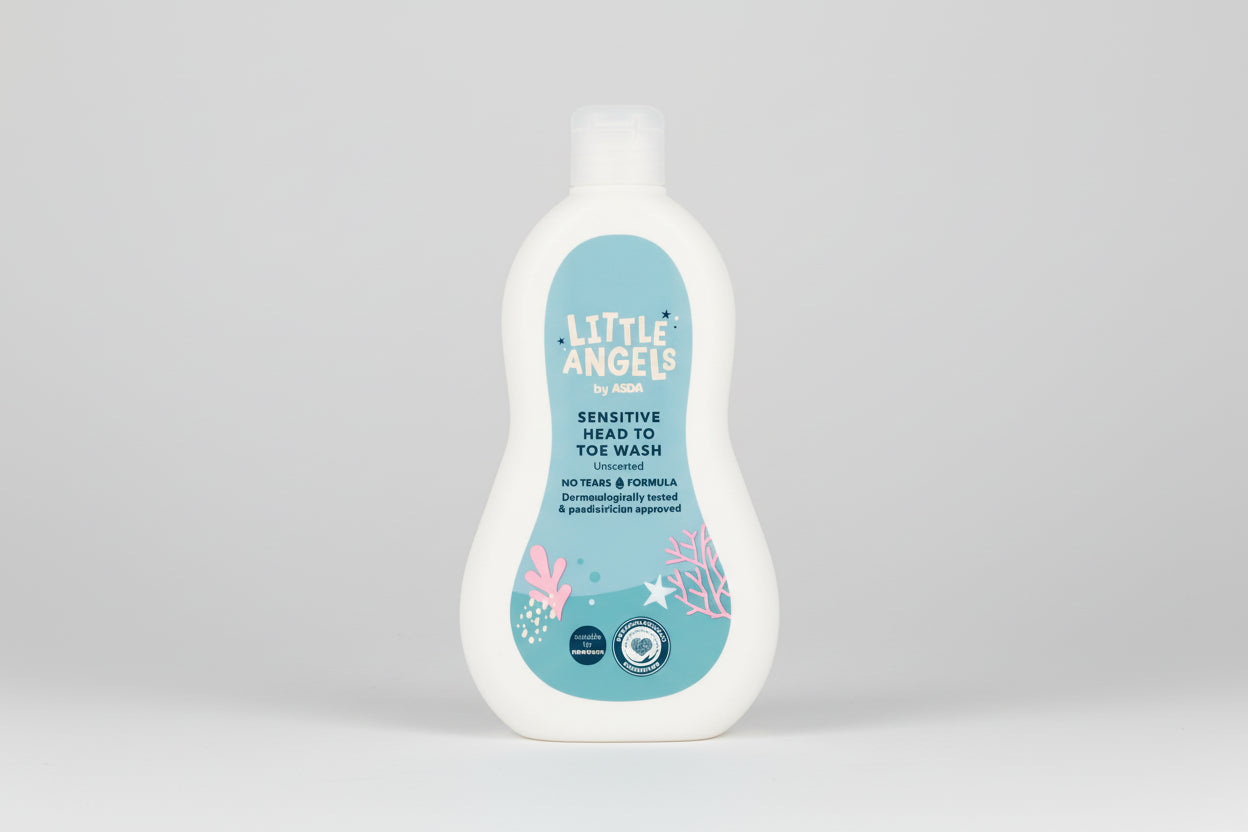 Little Angels Sensitive Head to Toe Wash Unscented 500ml