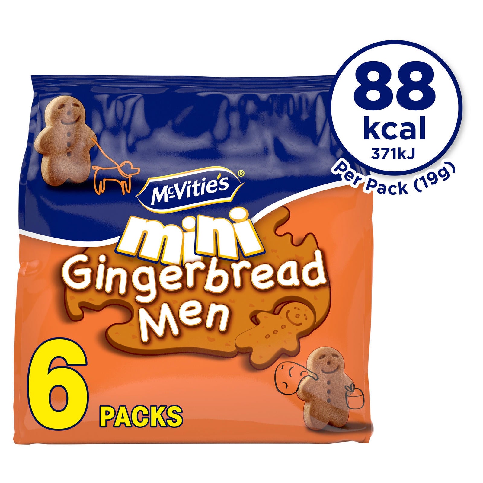 McVities Mini Gingerbread Men (19g x 6)