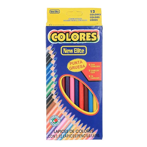 New Elite 12 colores pencils Big – accessory item for kids