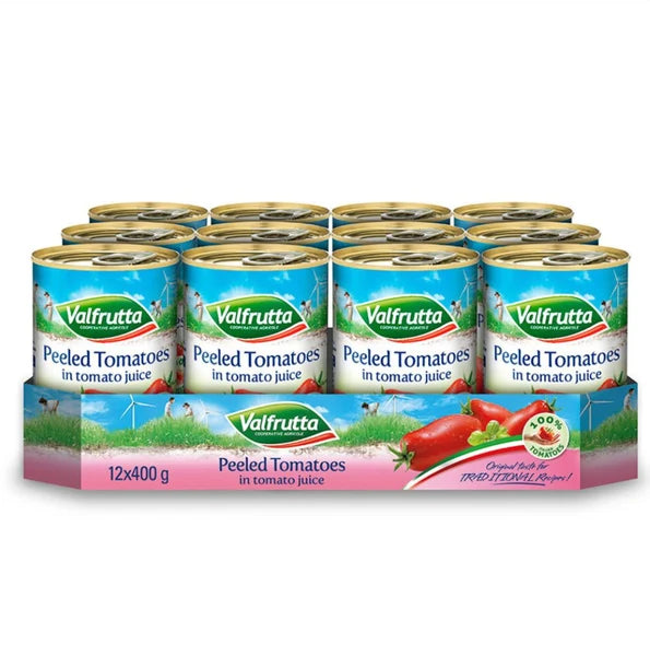 Valfrutta Peeled Tomatoes (12X400g) at Beks Ghana
