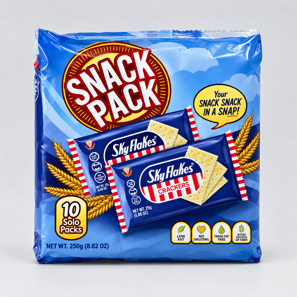 Skyflakes Crackers Snack Pack 250g at Beks Ghana