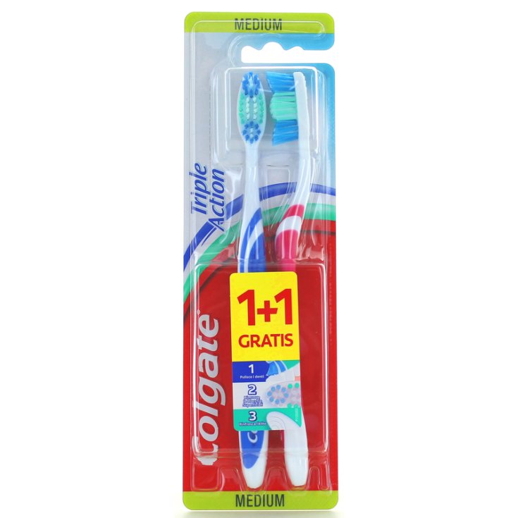 Colgate Triple Action Medium 1+1