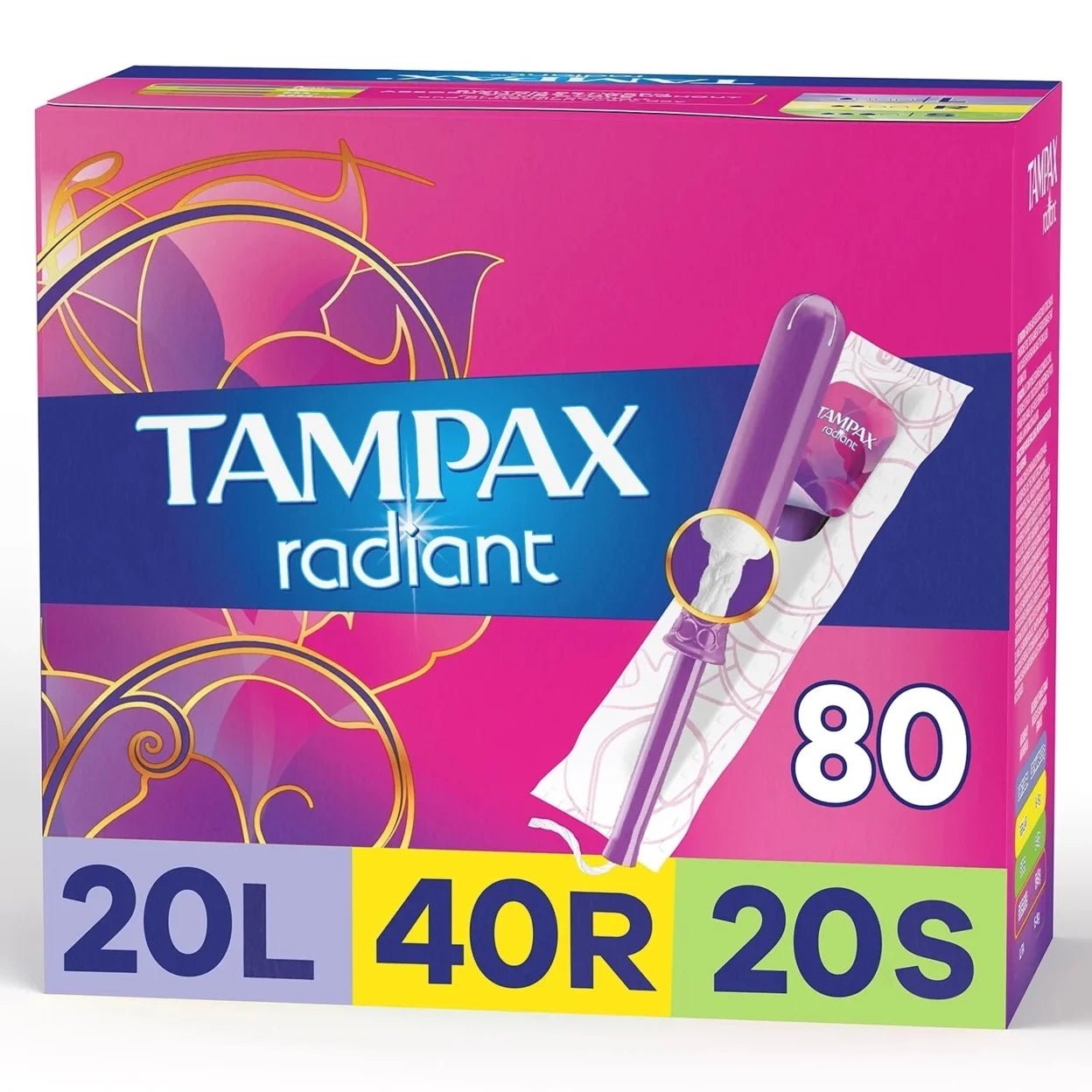 Tampax Radiant 80 Tampons - Beks Ghana