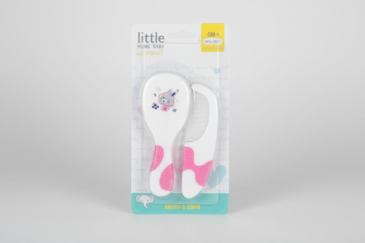 Little Home Baby Hair and Brush 0 M + , BPA free