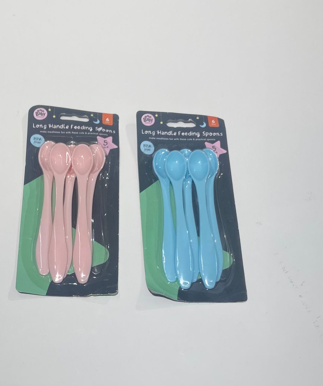 124 Baby Essential long Handle feeding Spoons – accessory item for kids