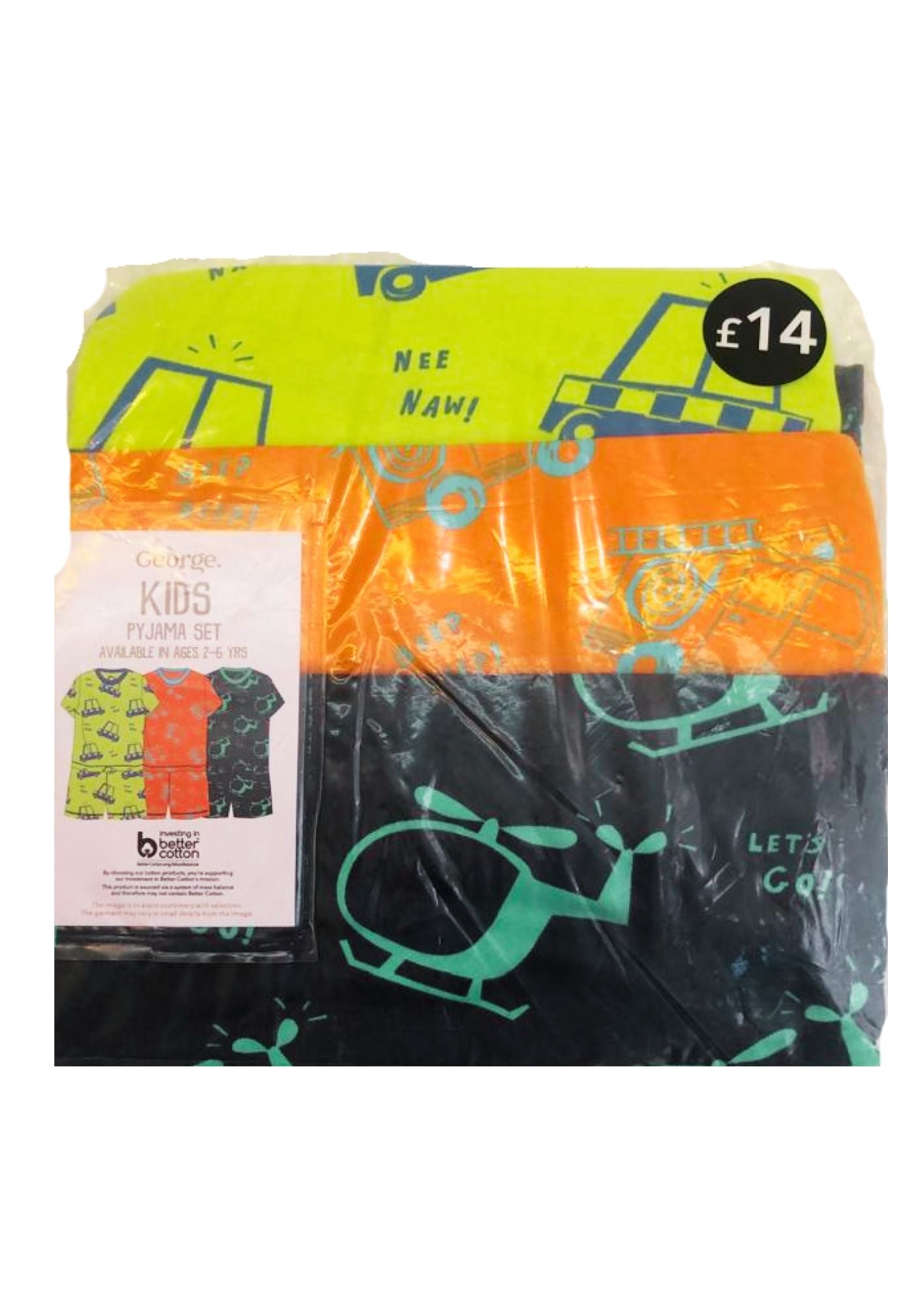 George Pyjamas 10-11 years ( 3 piece set) - kids fashion product photo