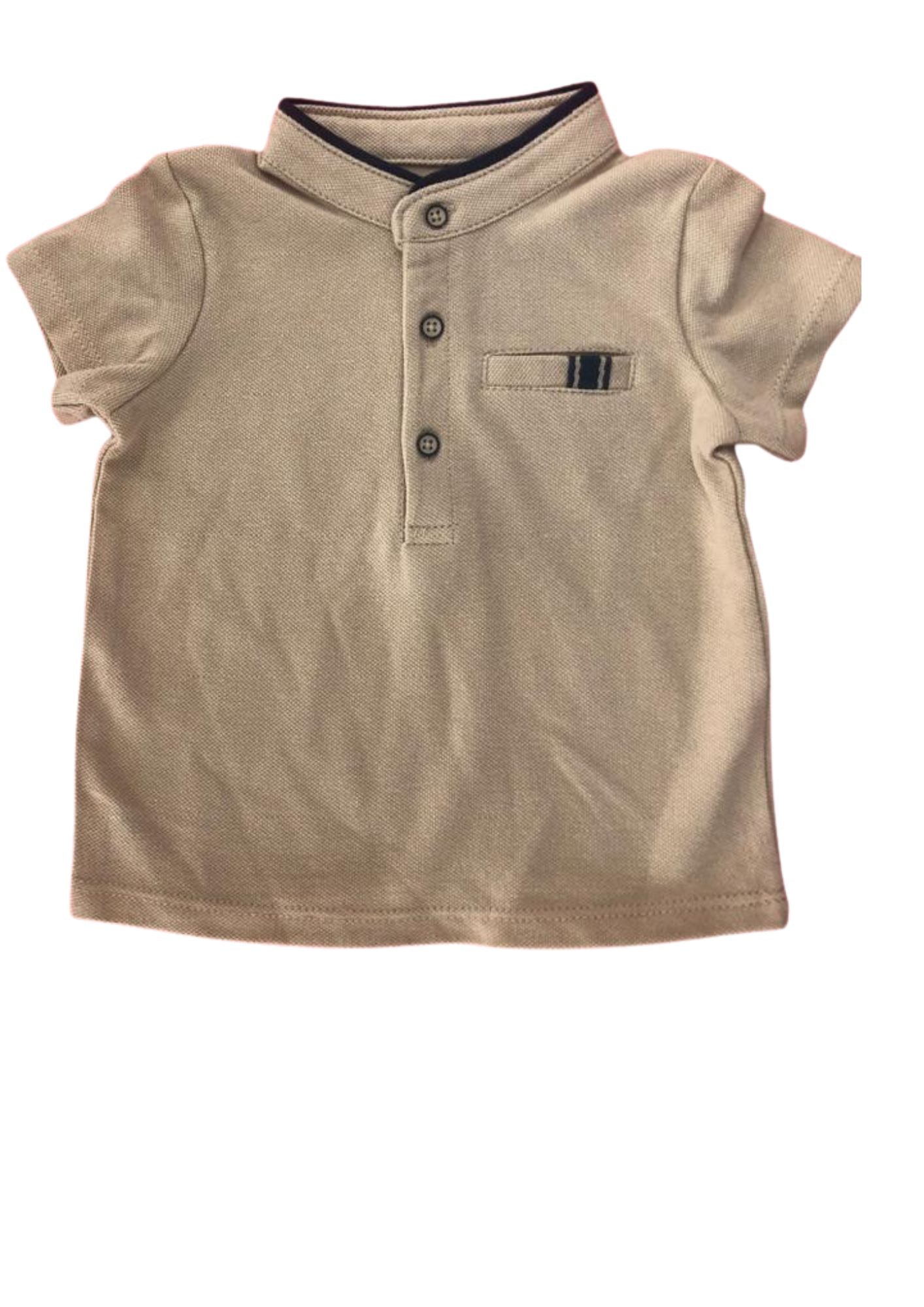 Kiabi (baby shirt) 6 M ( brown) - kids fashion product photo
