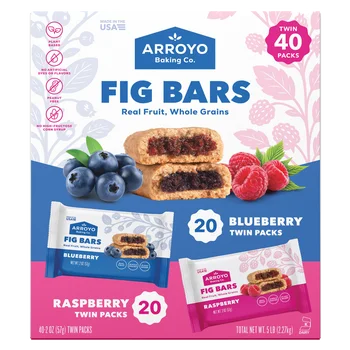 AAROYO FIG BARS (RASPBERRY & BLUEBERRY) 40 Packs