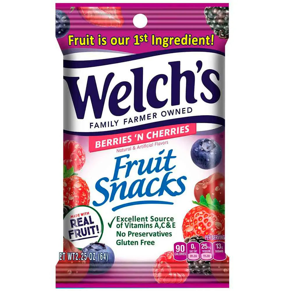 Welch's Berries 'N Cherries Fruit Snacks 64g