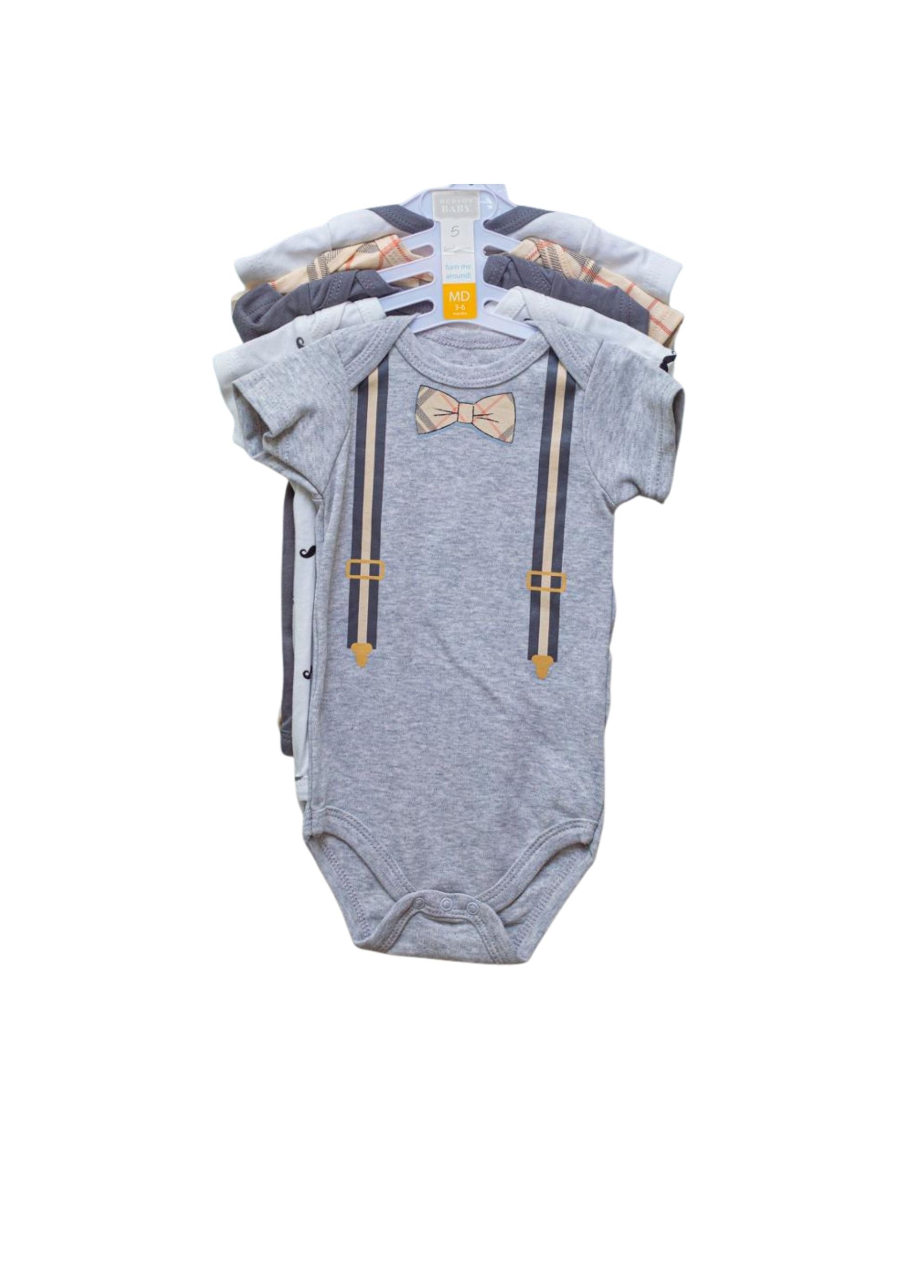 Hudson Baby 5 bodysuits 3-6 months – accessory item for kids